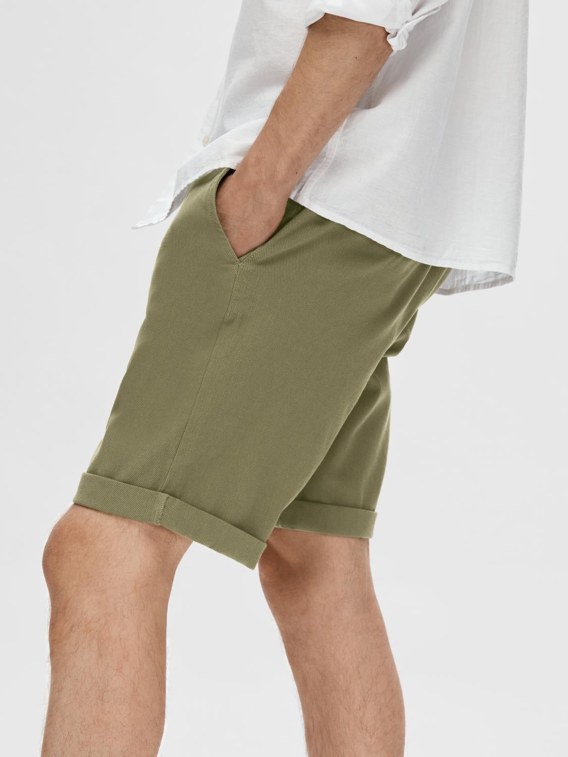 SLHSLIM-LUTON Shorts - Burnt Olive