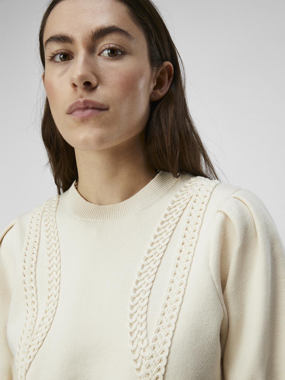 OBJULLA Pullover - Sandshell