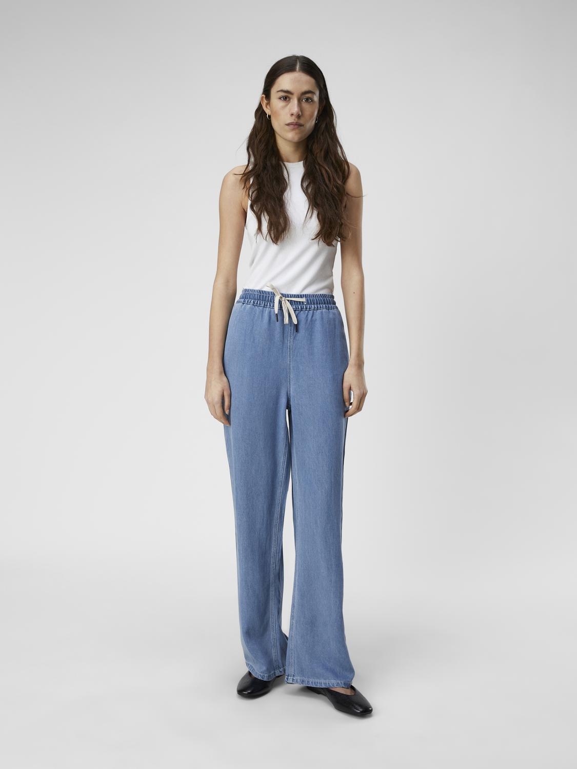 OBJFRAME Pants - Light Blue Denim