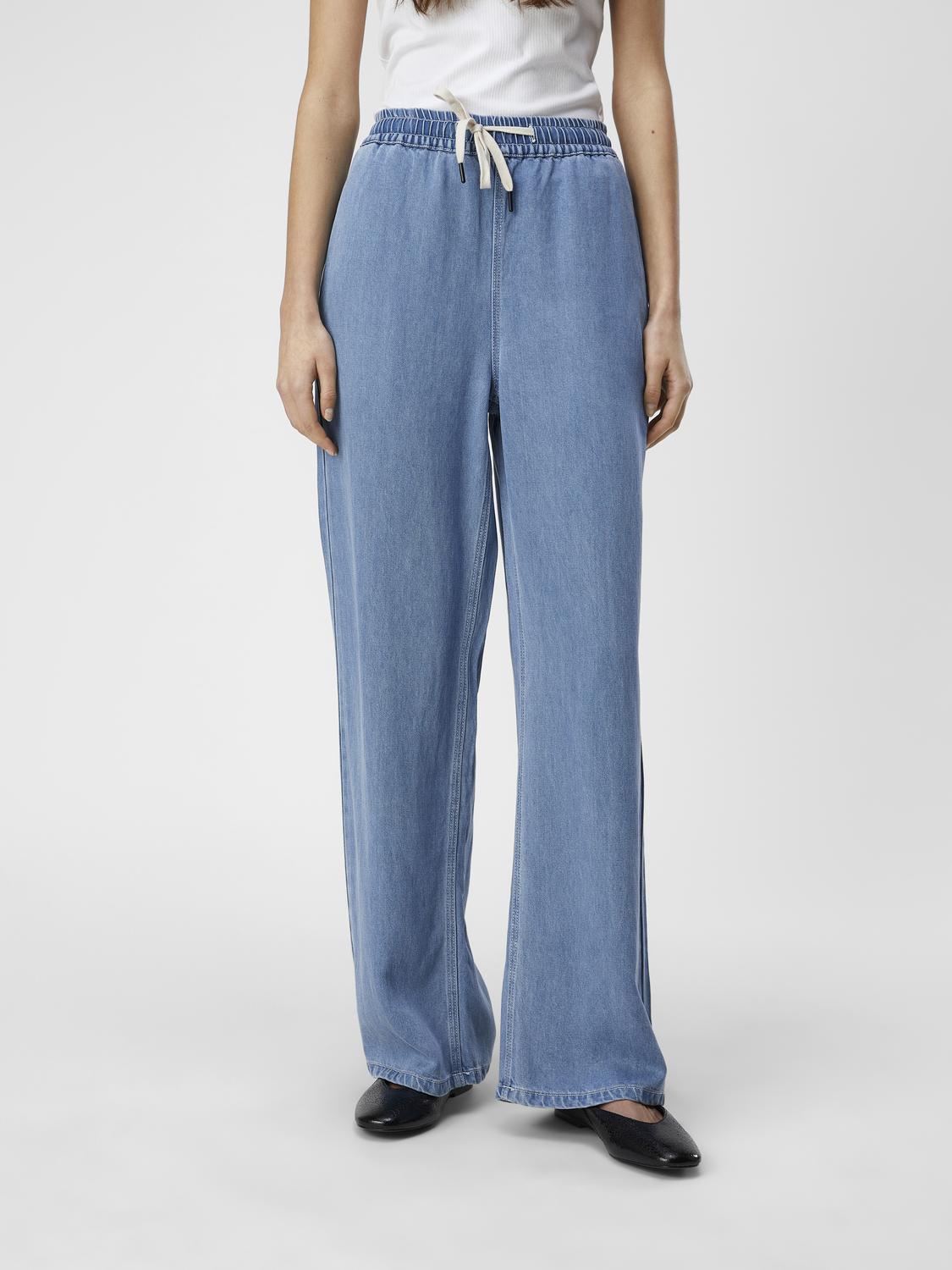 OBJFRAME Pants - Light Blue Denim