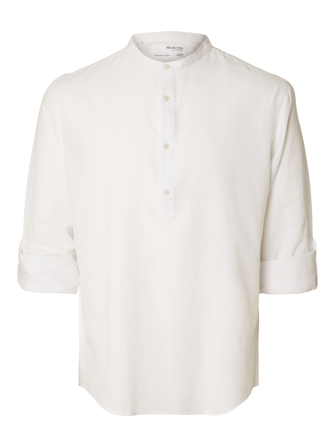 SLHREG-LINEN Shirts - Bright White