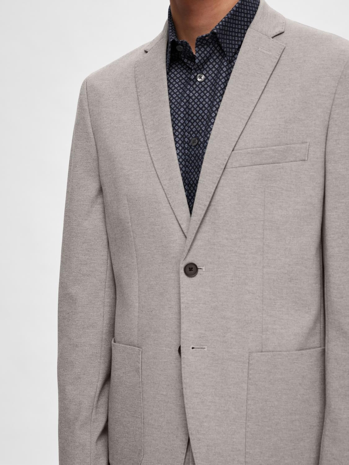 SLHSLIM-DELON Blazer - Light Grey Melange