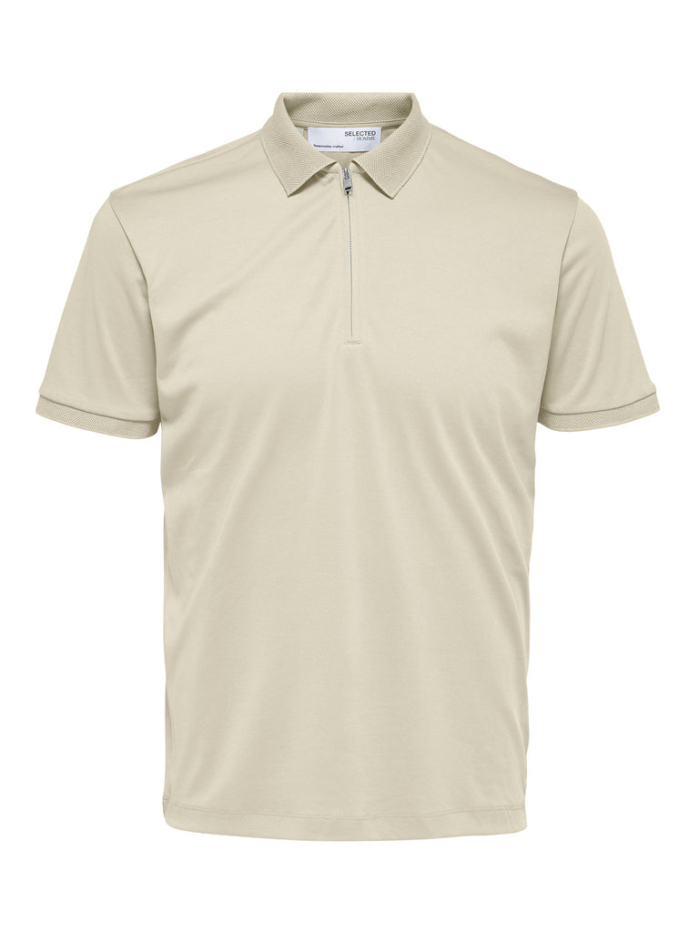 SLHFAVE Polo Shirt - Oatmeal
