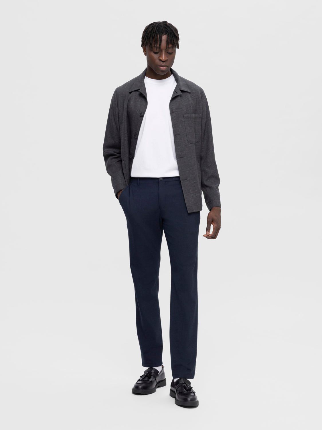 SLHSLIM-ROBERT Pants - Dark Sapphire