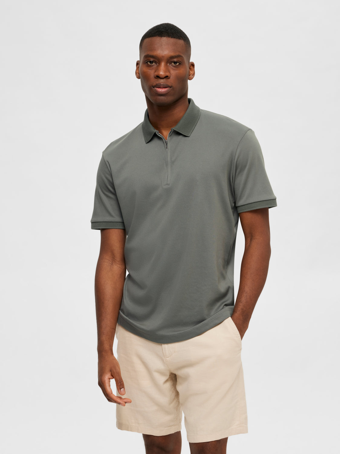 SLHFAVE Polo Shirt - Agave Green