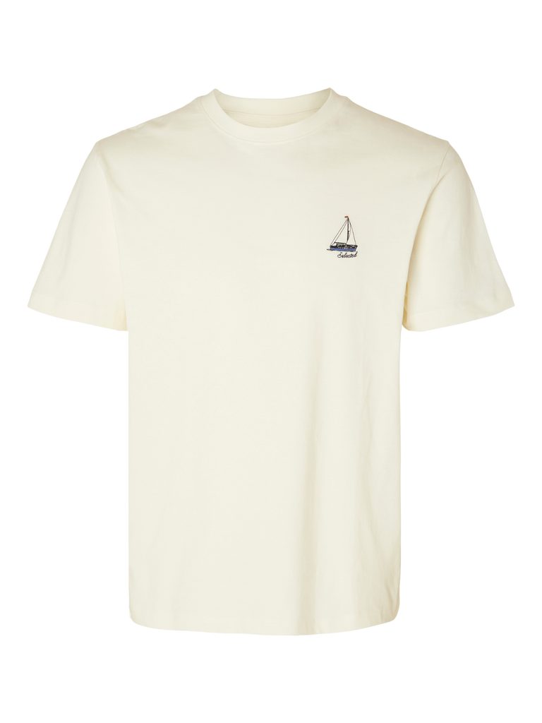 SLHGARLAND T-Shirt - Egret