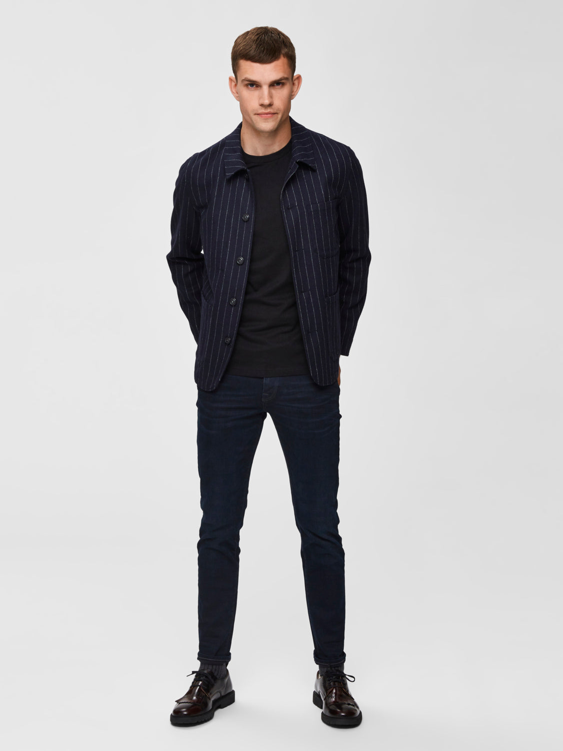 SLHSLIM-LEON Jeans - blue black denim