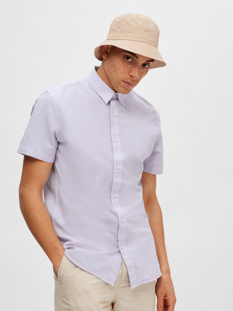 SLHSLIMNEW-LINEN Shirts - Languid Lavender