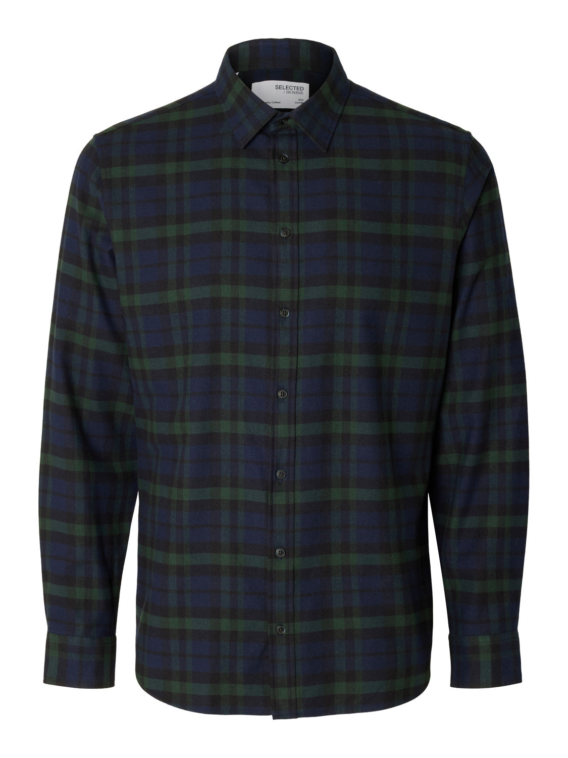 SLHSLIMOWEN-FLANNEL Shirts - Dark Navy