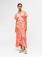 Load image into Gallery viewer, OBJGREEN Dress - Hot Coral