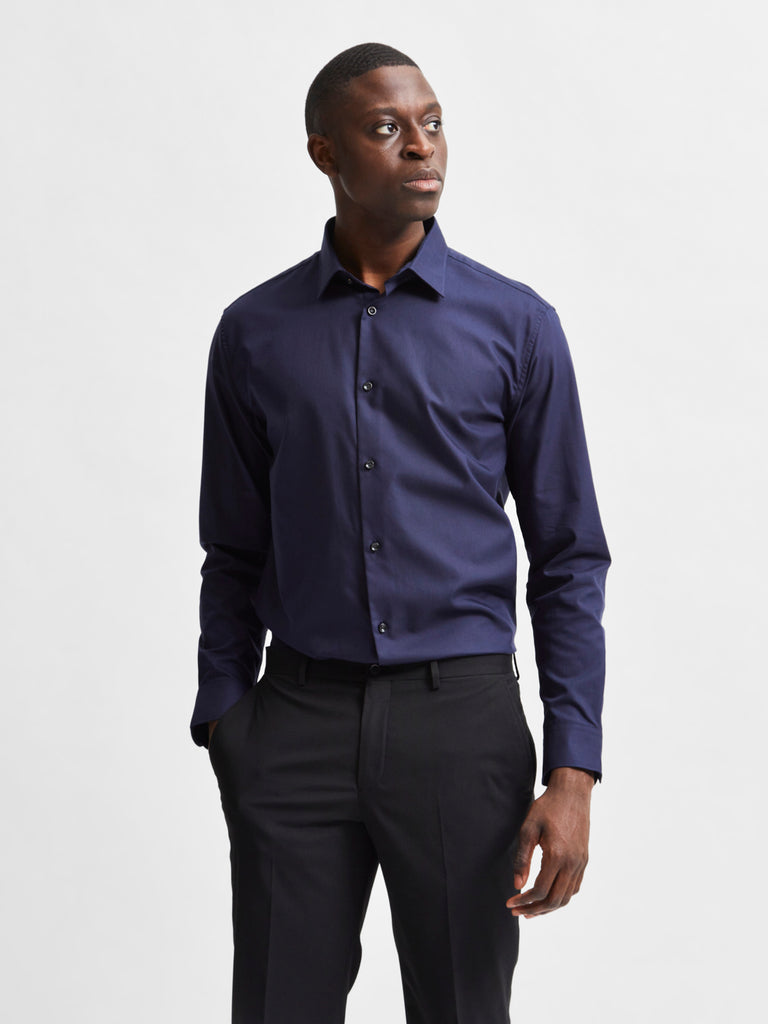 SLHSLIMETHAN Shirts - Peacoat