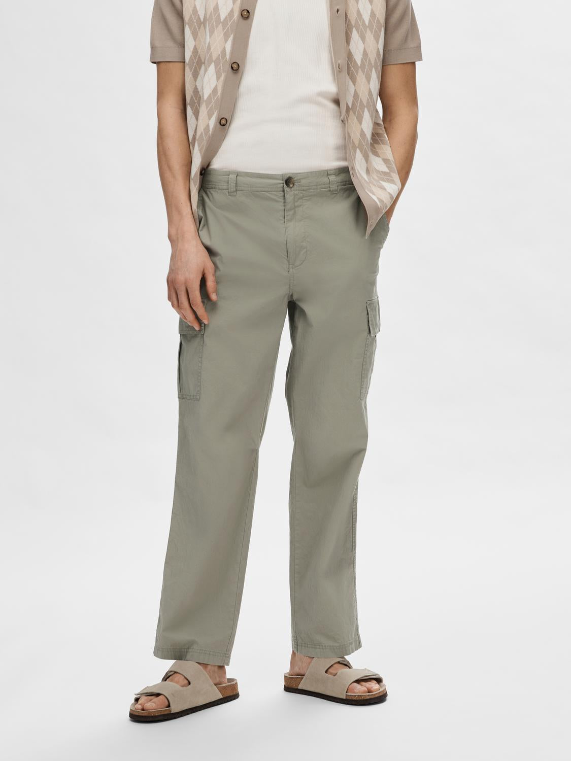 SLH220-LOOSE Pants - Vetiver