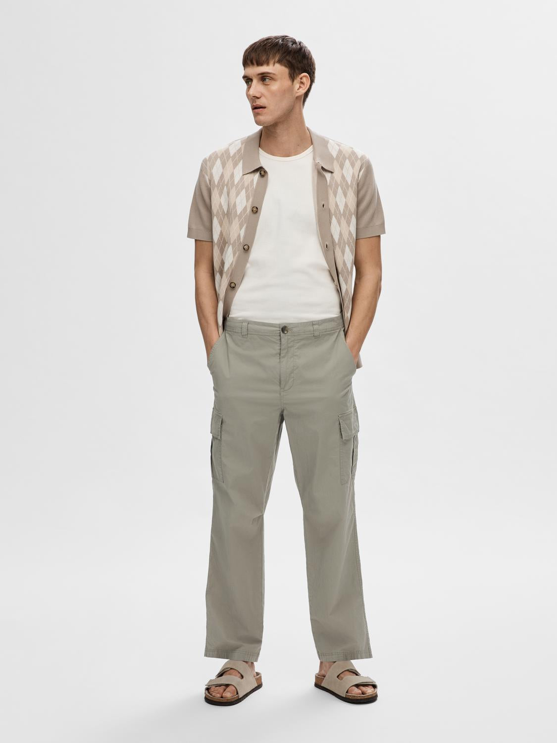 SLH220-LOOSE Pants - Vetiver