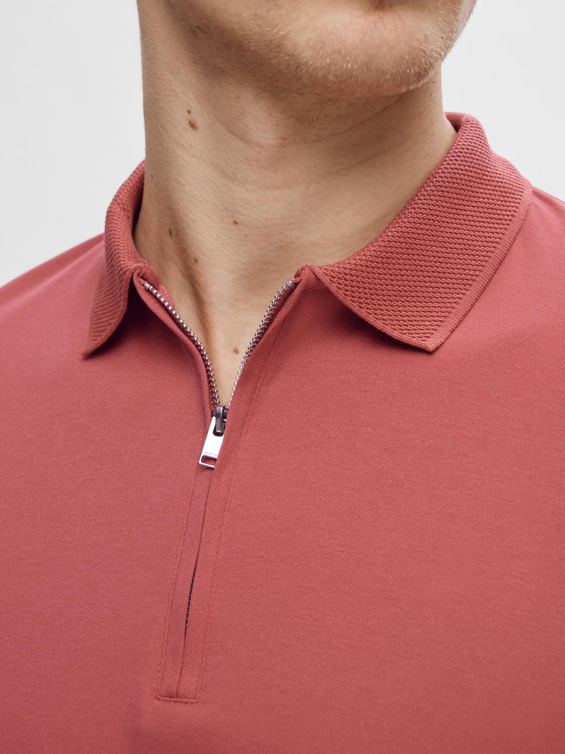 SLHFAVE Polo Shirt - Mineral Red