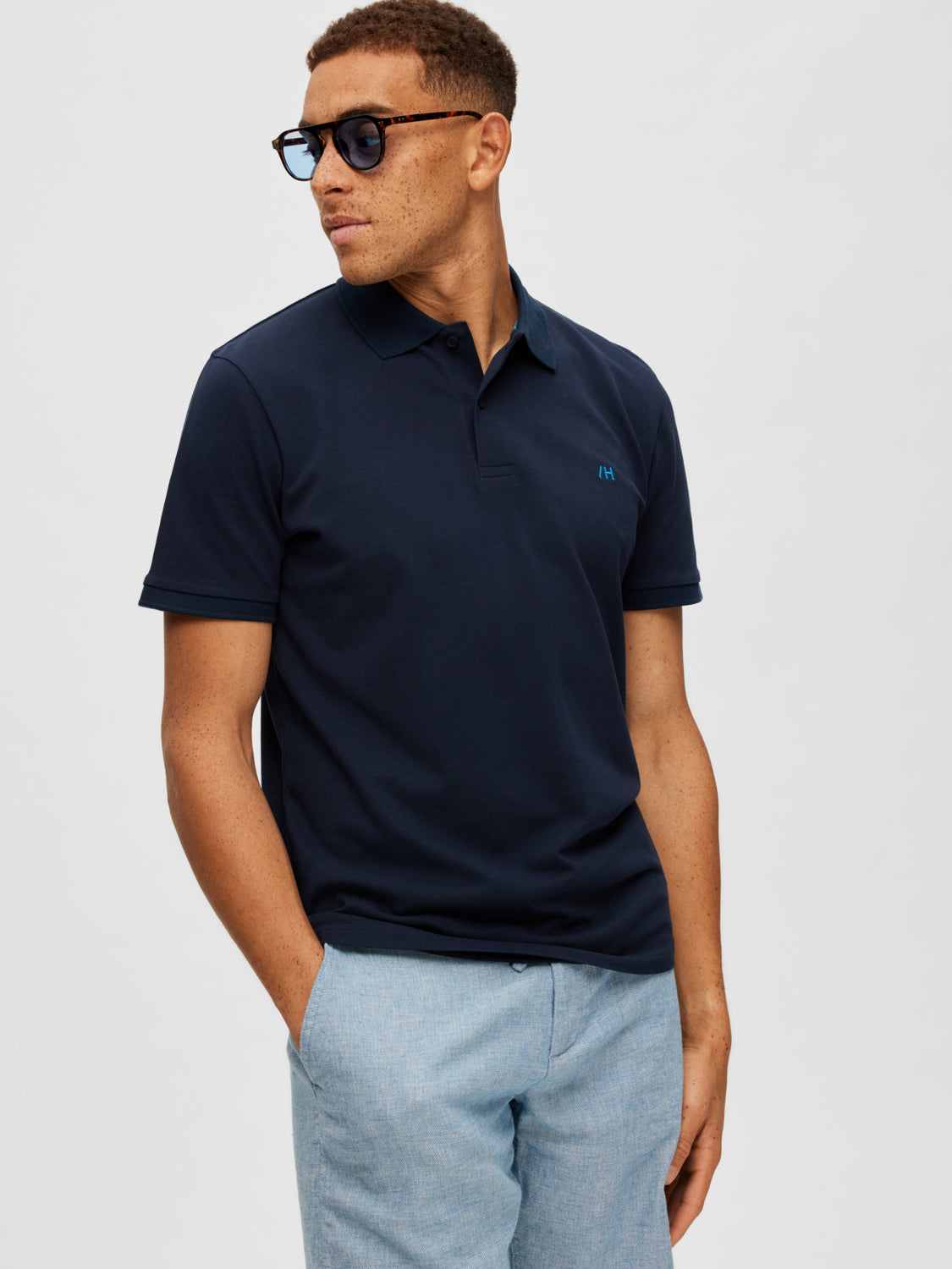 SLHDANTE Polo Shirt Navy Blazer
