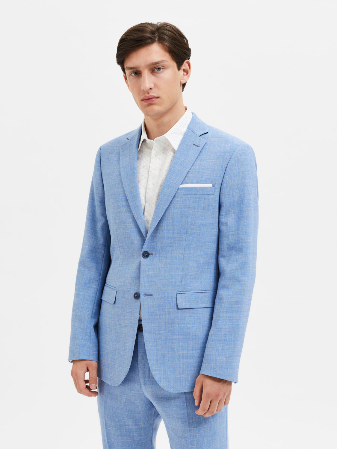 SLHSLIM OASIS Blazer Light Blue Selected Mahon Point