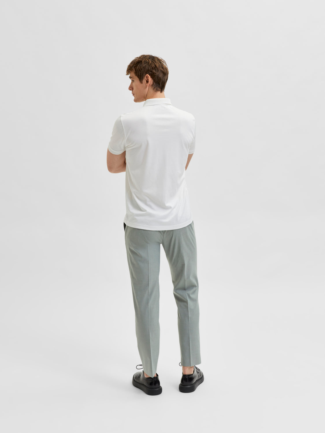 SLHFAVE Polo Shirt - Cloud Dancer