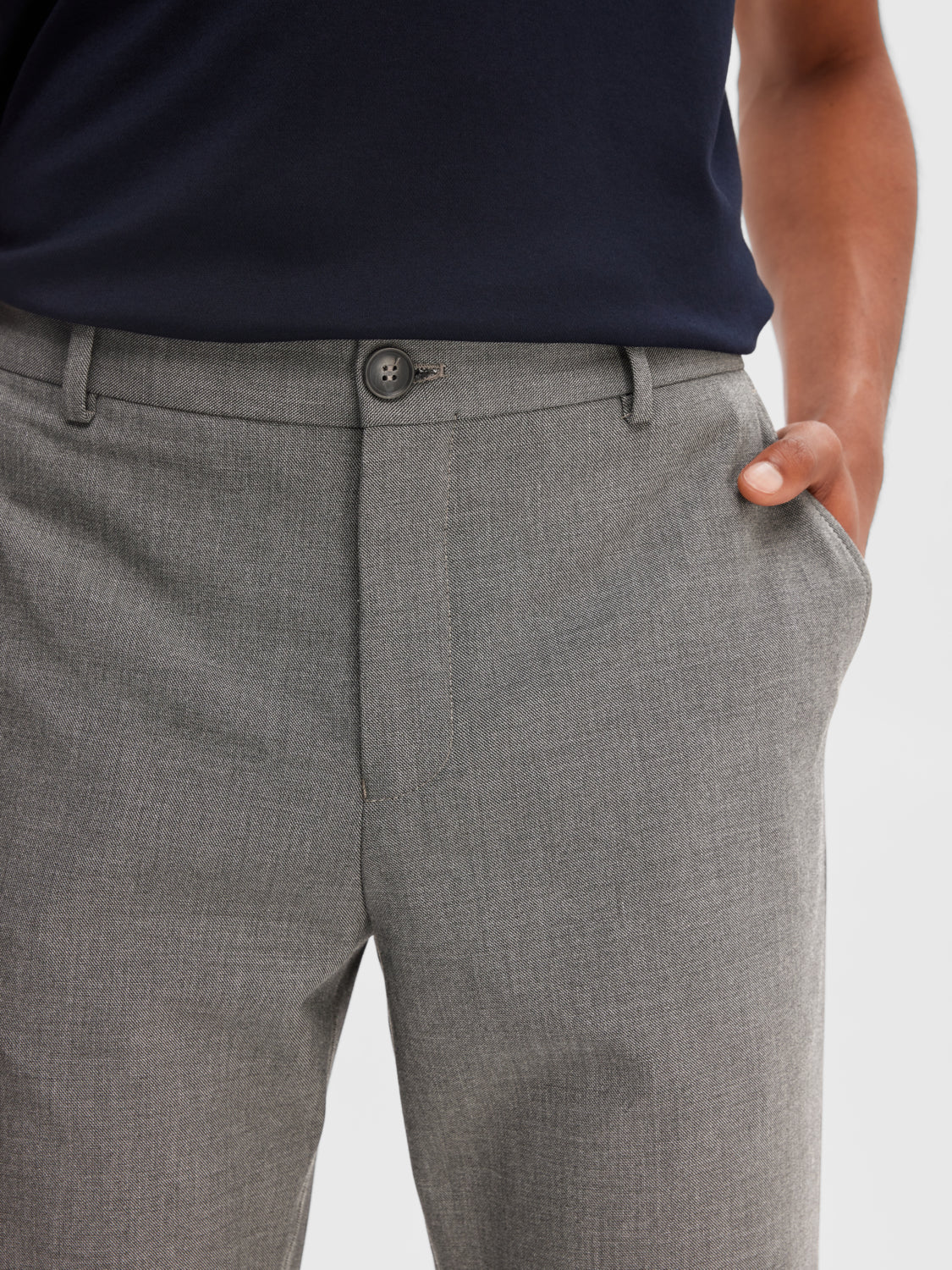 SLHSLIM-ROBERT Pants - Grey Melange