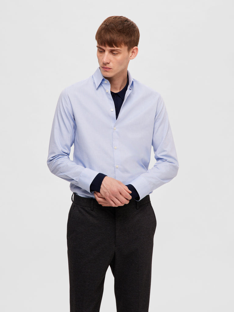 SLHSLIMDETAIL Shirts - Cashmere Blue