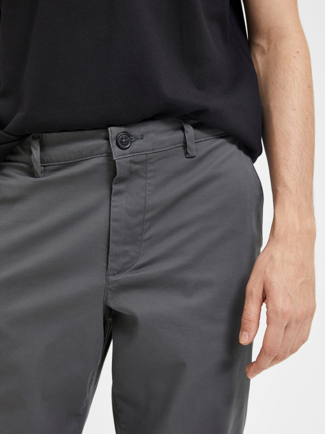 SLHSTRAIGHT-NEW Pants - Dark Shadow