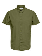 Load image into Gallery viewer, SLHSLIMNEW-LINEN Shirts - Olive Branch