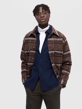Load image into Gallery viewer, SLHSLIMOWEN-FLANNEL Shirts - Dark Sapphire