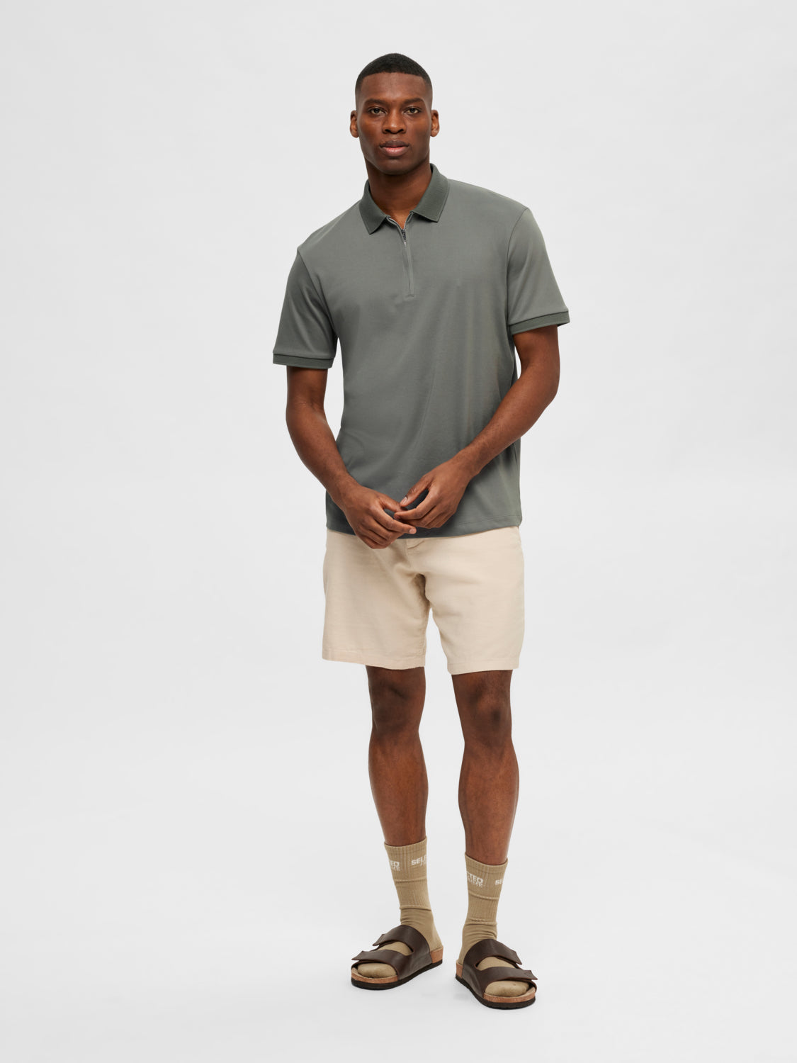 SLHFAVE Polo Shirt - Agave Green