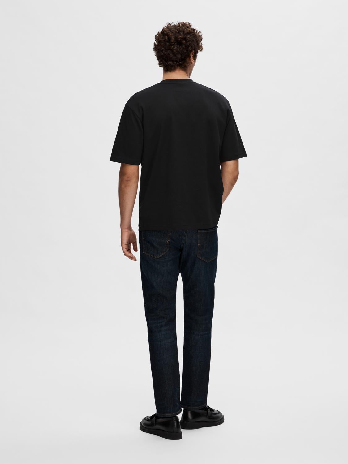 SLHLOOSEOSCAR T-Shirt - Black